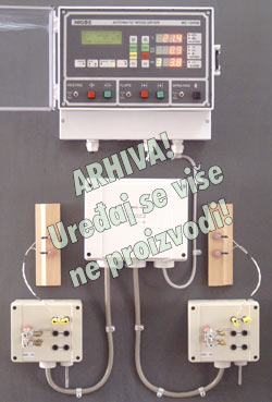 Automatic control unit for wood dryer MC-100RM - panel layout