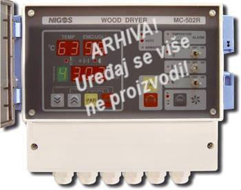 Automatic controller unit for wood dryers MC-502R